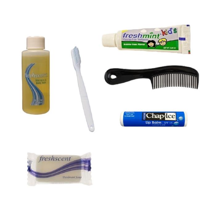 6 PC MAKE-YOUR-OWN HYGIENE KIT 48 KITS FOR KIDS