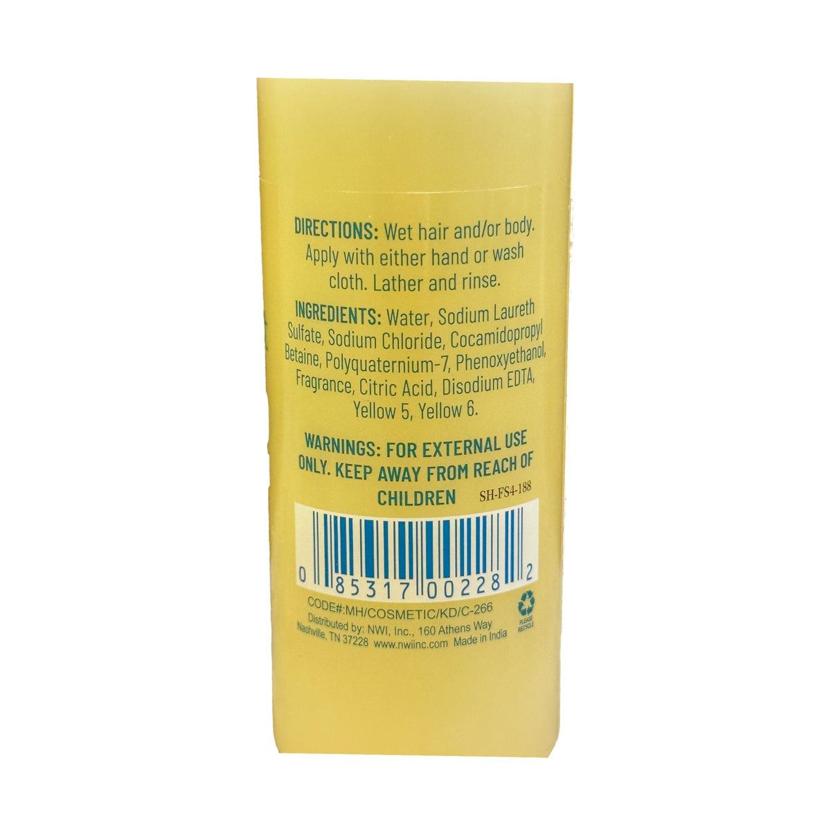 4 OZ SHAMPOO & BODY BATH SOAP