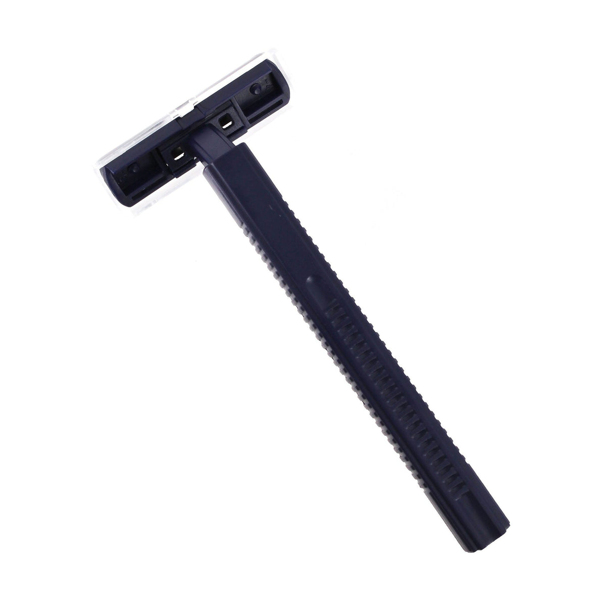 Blue disposable razor.