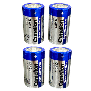 4 PC D BATTERIES SUPER HEAVY DUTY