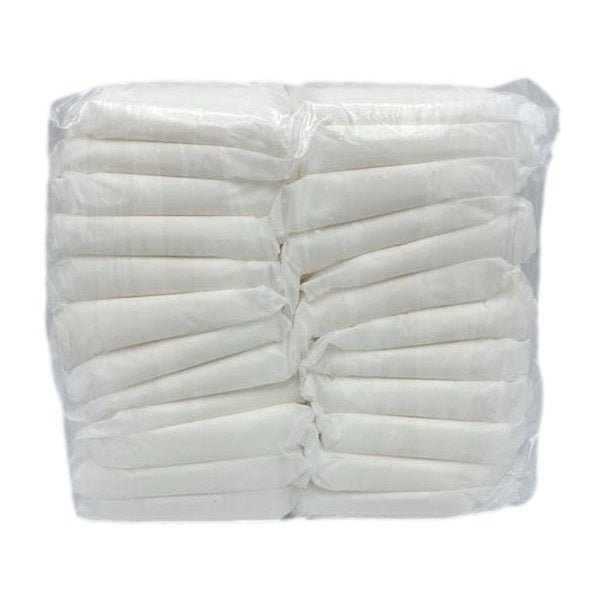 Wrapped stack of white pads.