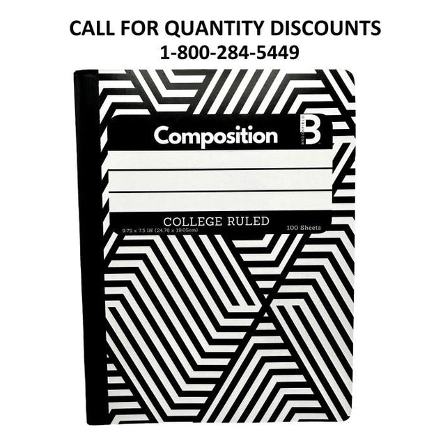 COLLEGE RULED COMPOSITION 100 PAGE NOTEBOOK