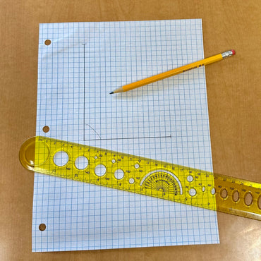 QUAD RULED FILLER PAPER 100 SHEETS