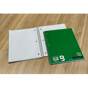 COLLEGE RULED SPIRAL NOTEBOOK 70 PAGE ASSORTED
