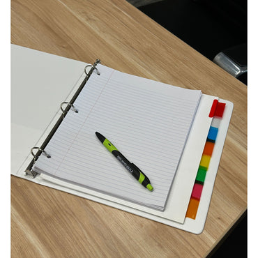 1 IN WHITE 3-RING BINDER