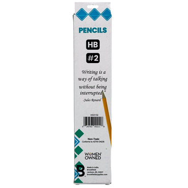 Package of HB #2 pencils with an inspirational quote.