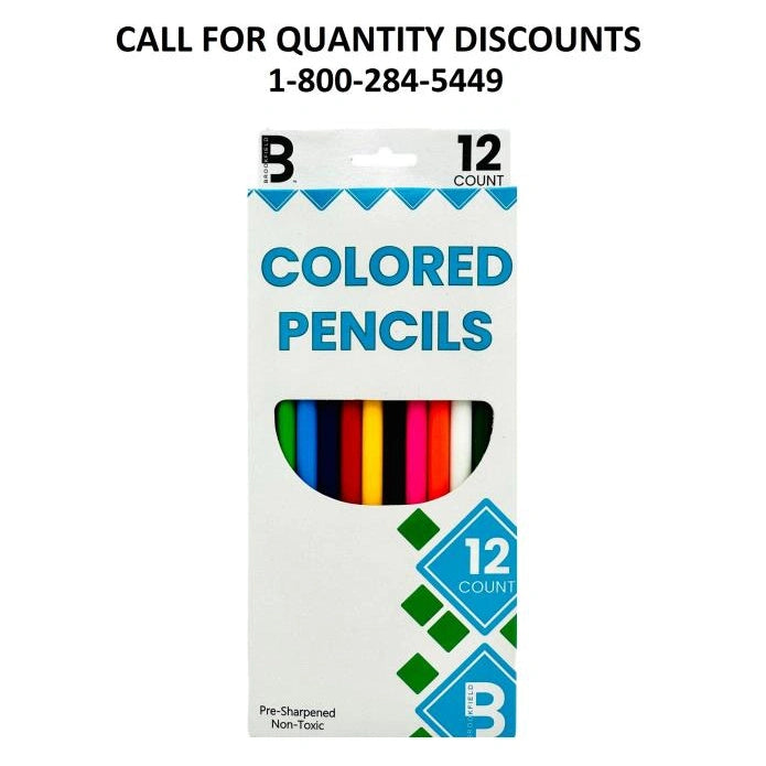 12 CT COLORED PENCILS PRE-SHARPENED