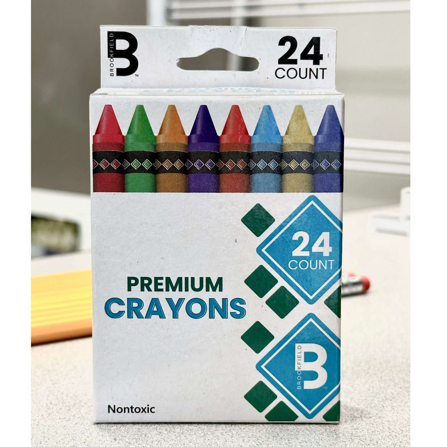 24 CT PREMIUM QUALITY CRAYONS