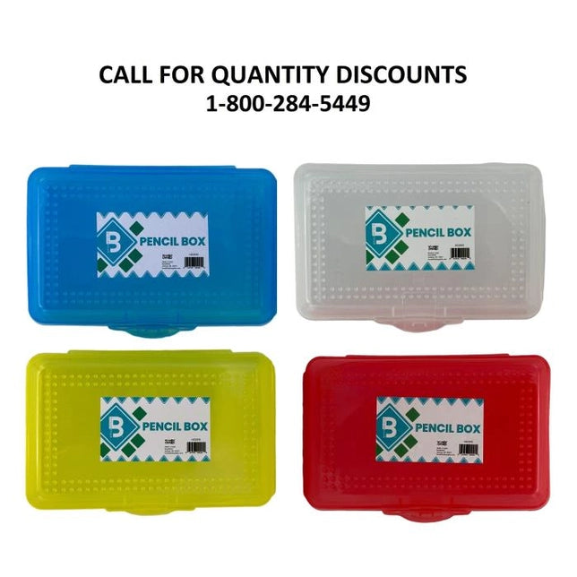 TRANSPARENT PENCIL BOX ASSORTED