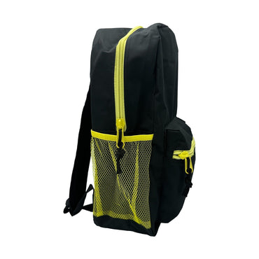 17 IN SCHOOL BACKPACK 2 MESH SIDE POCKETS ASSORTED