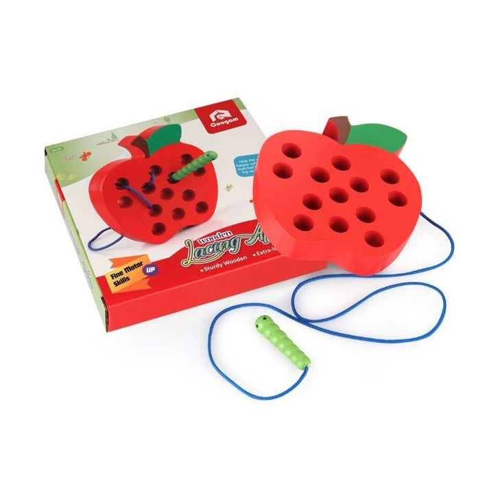 WOODEN LACING APPLE