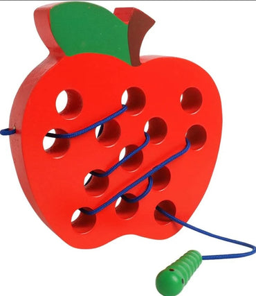 WOODEN LACING APPLE