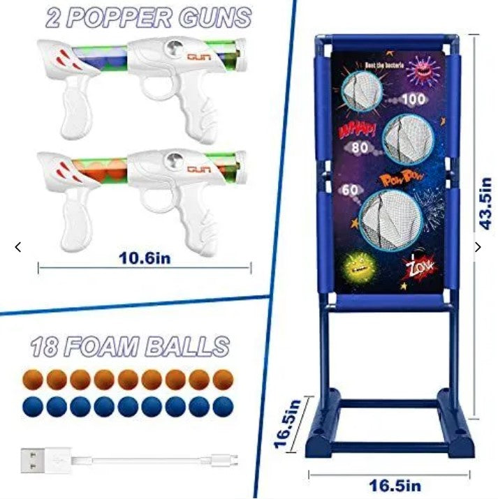 MOVING SHOOTING TARGET RECHARGEABLE BALL POPPERS