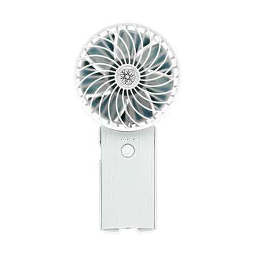 White handheld fan.