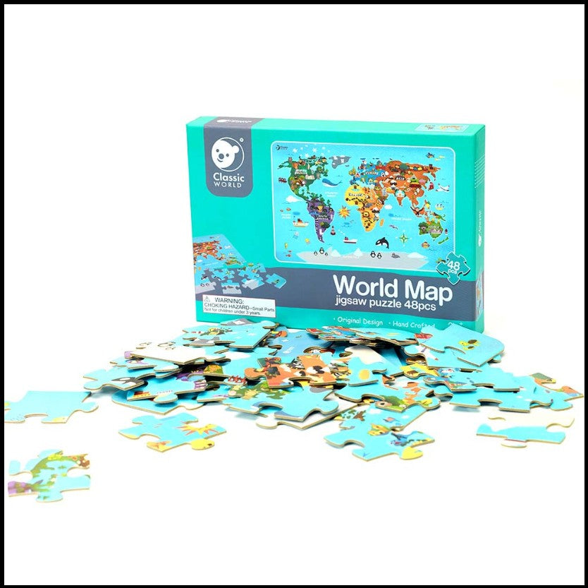 48 PC WORLD MAP JIGSAW PUZZLE