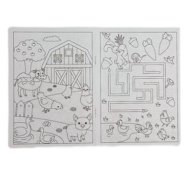 MINI FARM ANIMAL COLORING BOOK ASSORTED