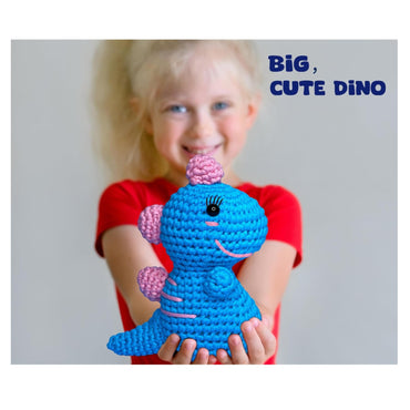 BLUE DINOSAUR CROCHET KIT