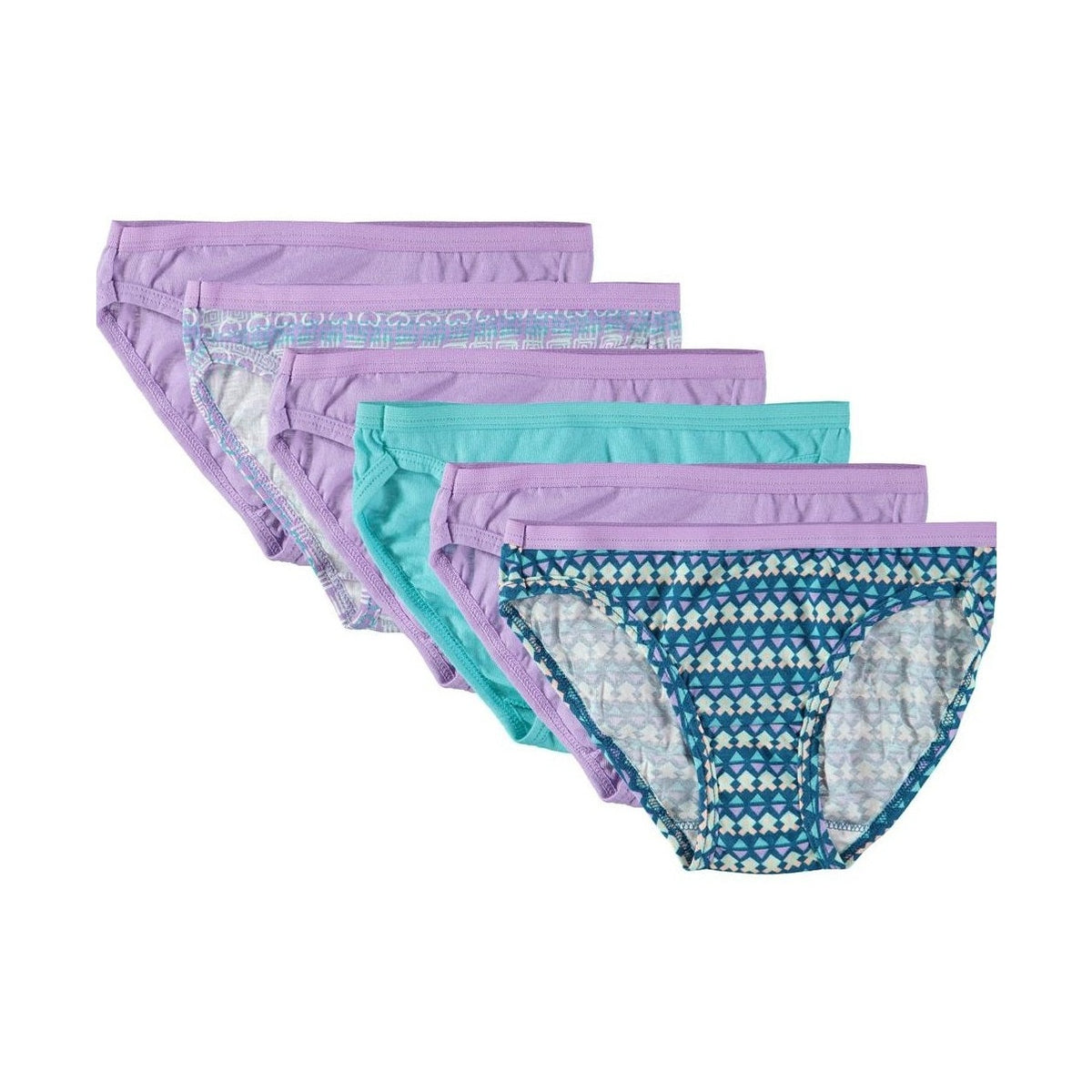 6 PK GIRL'S BIKINI UNDERWEAR ASSORTED SIZES