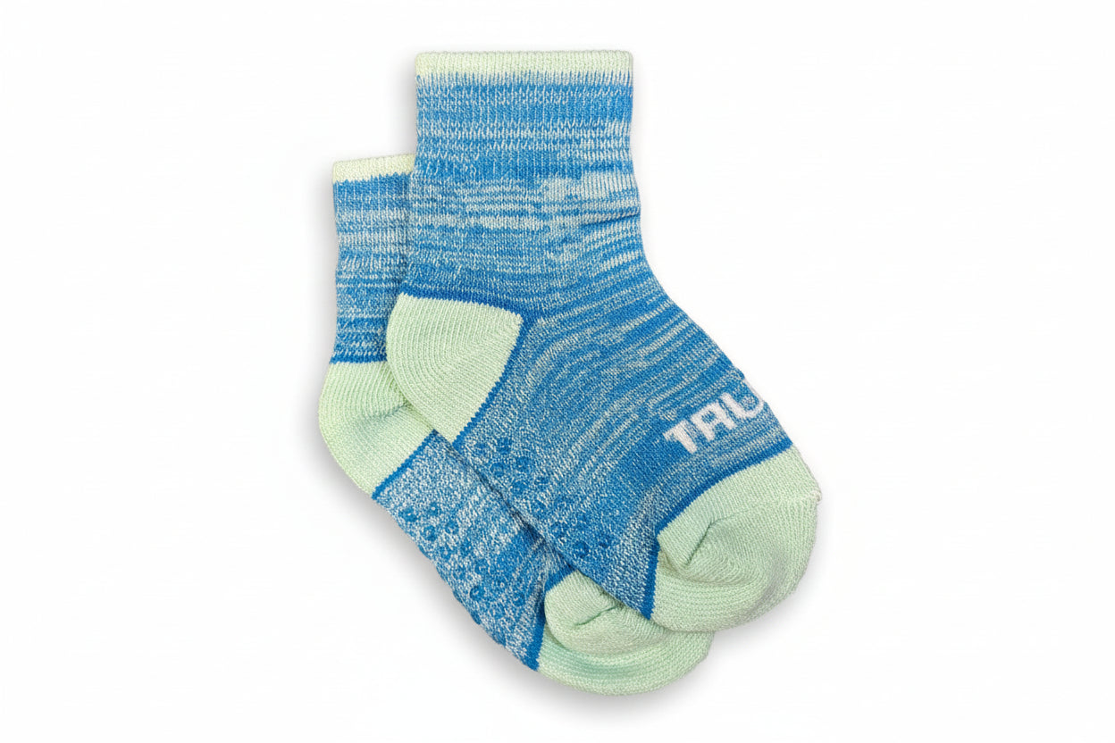 6 PC TODDLER HIGH-ANKLE GRIP SOCK SIZE: 2T-4T ASSORTED