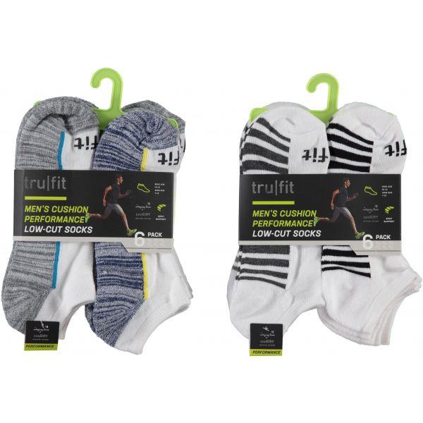 6 PC MEN'S LOW-CUT SOCKS SHOE SIZE: 7-12 ASSORTED
