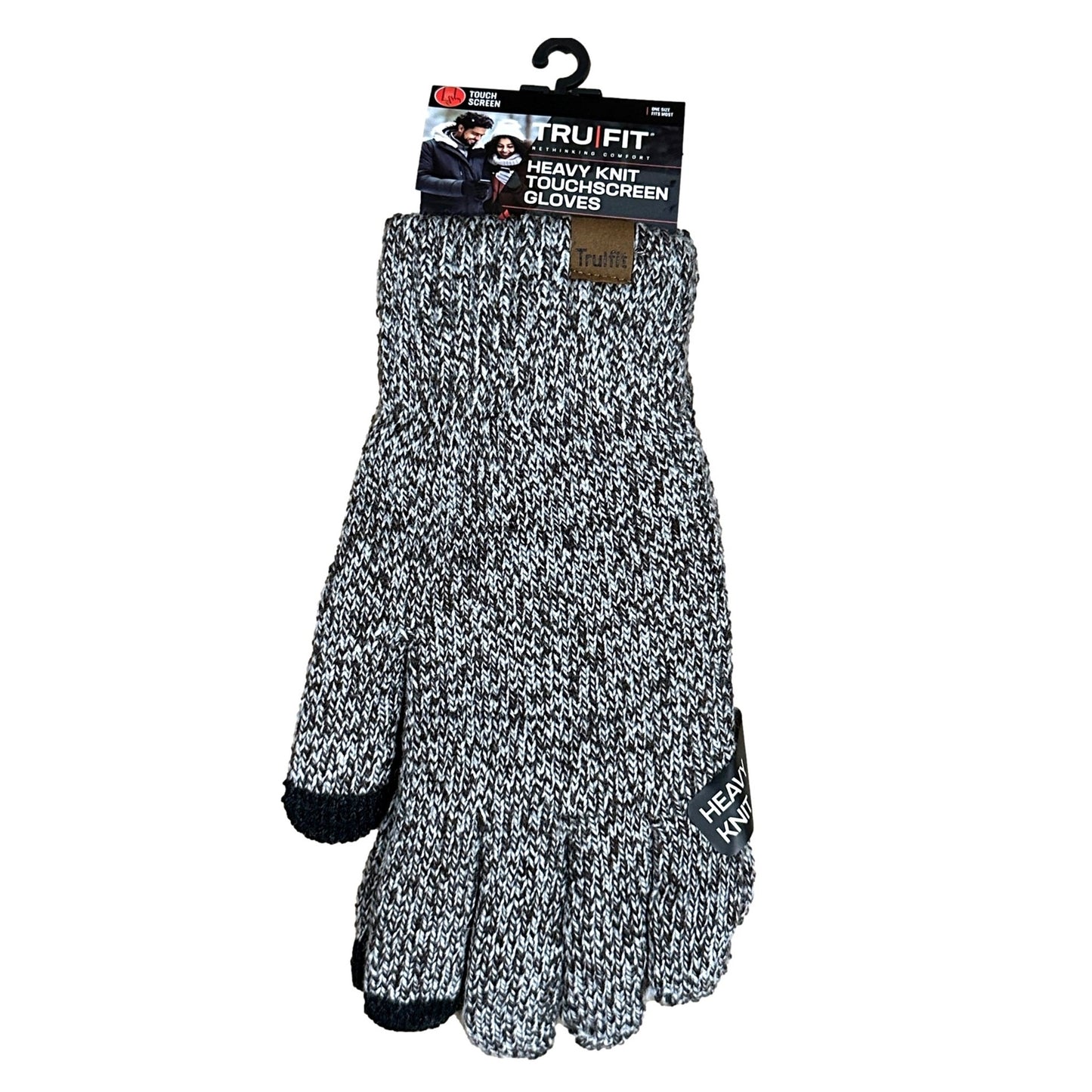 MEN'S HEAVY KNIT TOUCHSCREEN GLOVES
