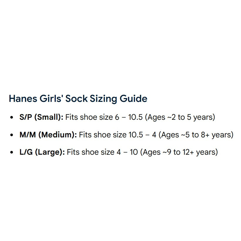 4 PK GIRL'S CREW SOCKS ASSORTED SIZES