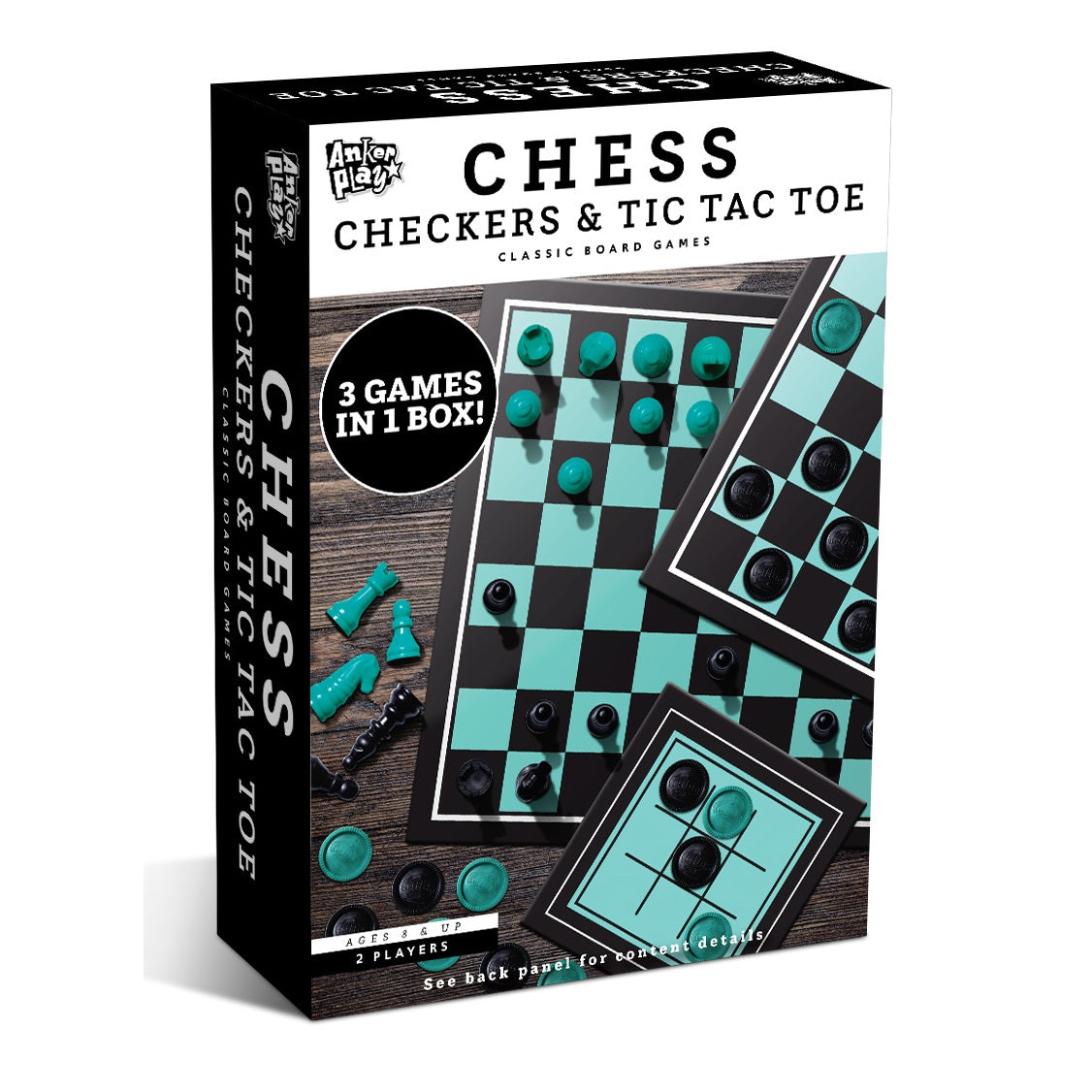 CHESS, CHECKERS, & TIC TAC TOE