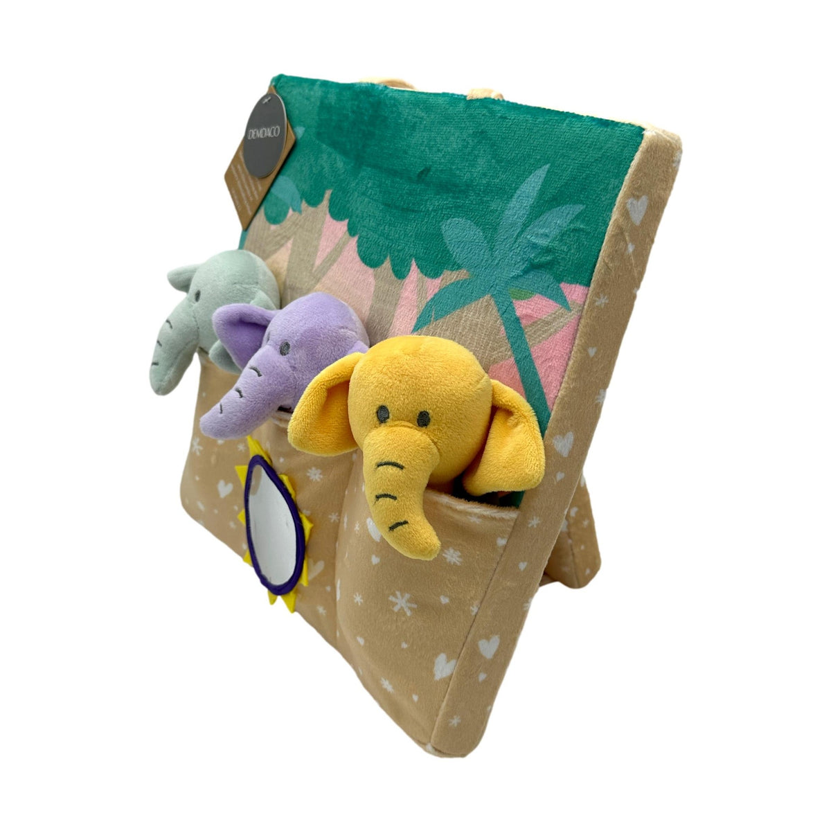 3 PC ELEPHANT RATTLE STAND