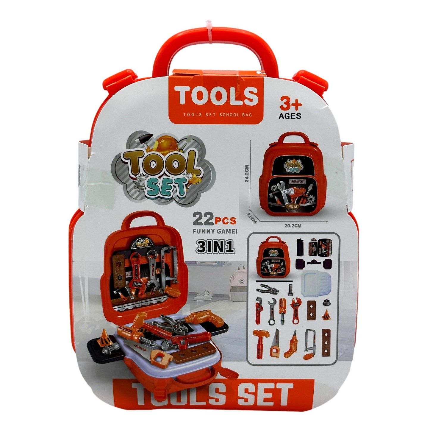 22 PC TOOL BACKPACK SET
