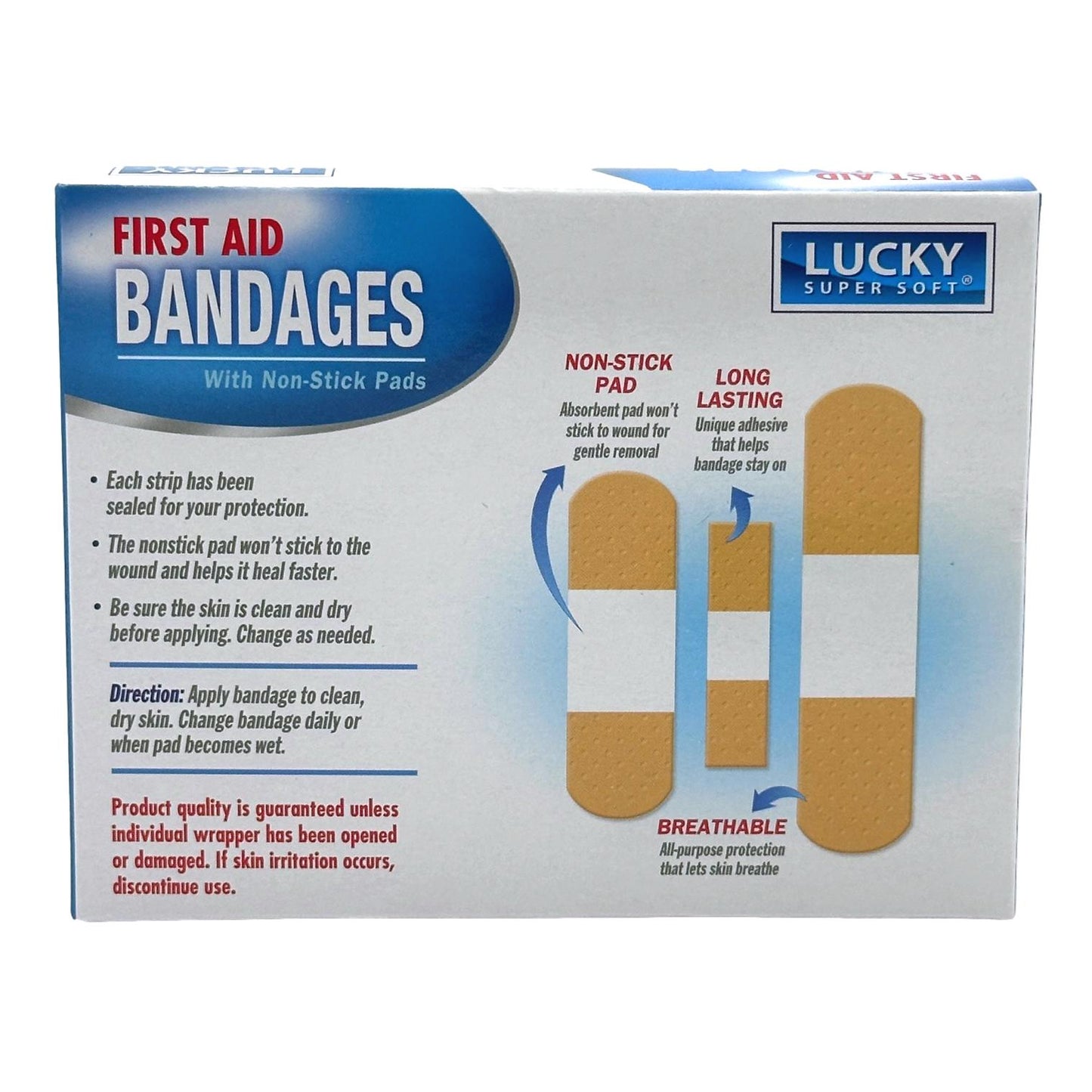 100 CT FIRST AID BANDAGES