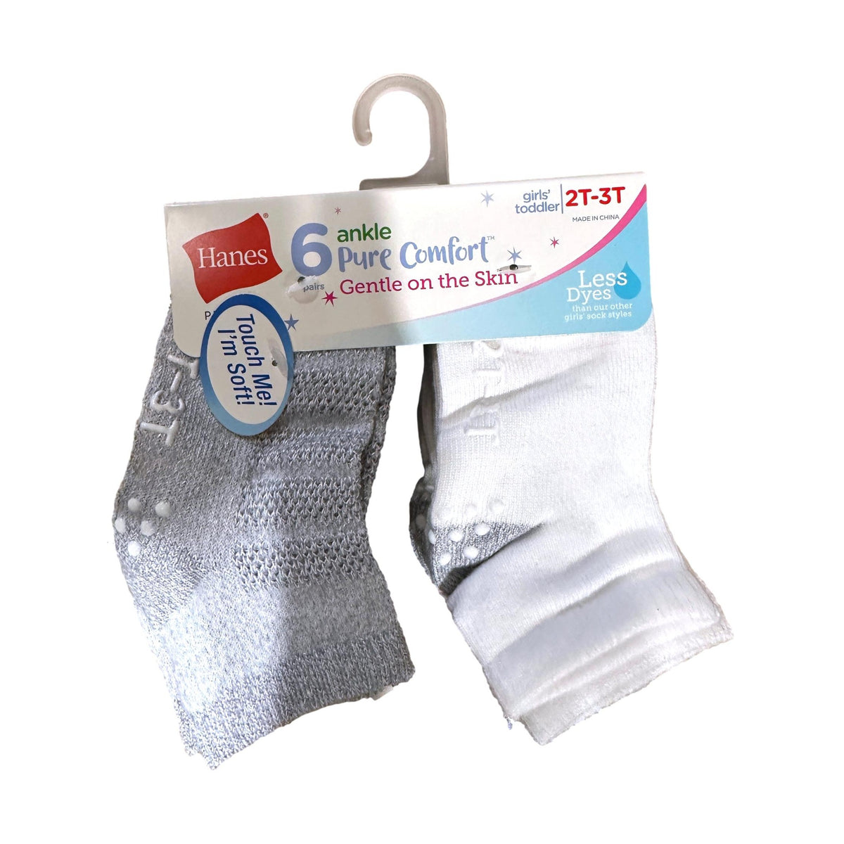 6 PK TODDLER GIRLS ANKLE SOCKS ASSORTED SIZES