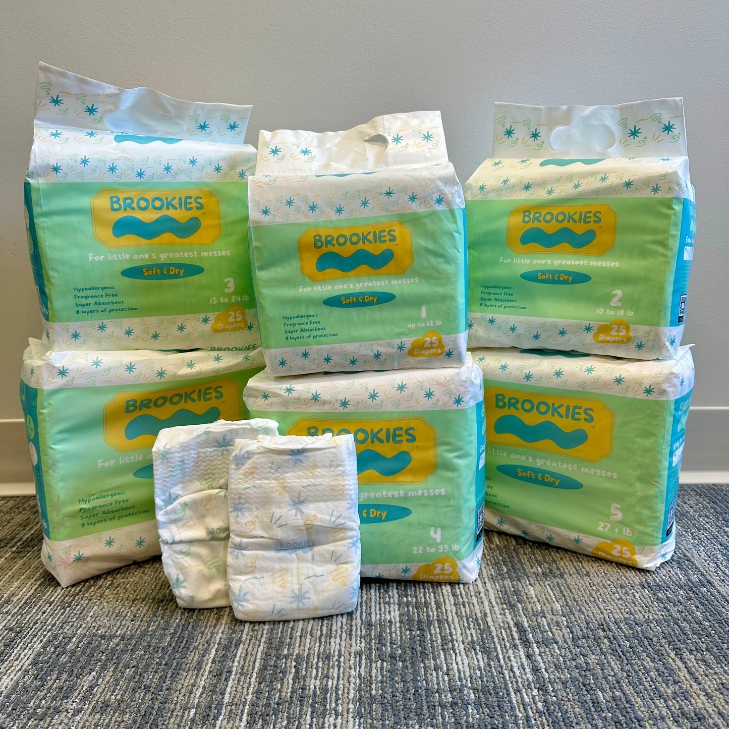 25 CT SIZE 2 BABY DIAPERS FOR 10 TO 18 LBS