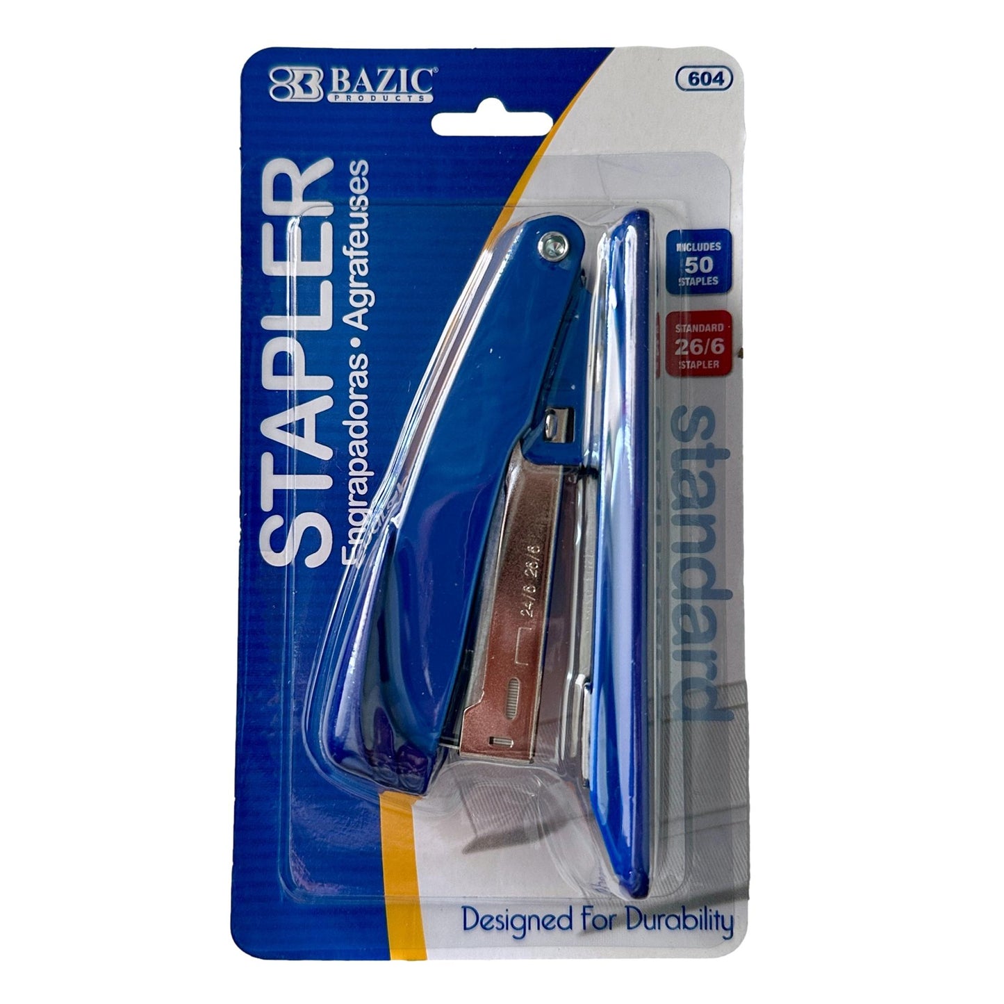 STANDARD 26/6 METAL STAPLER ASSORTED