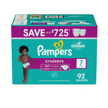 92 CT PAMPER'S SIZE 7 CRUISERS DIAPERS