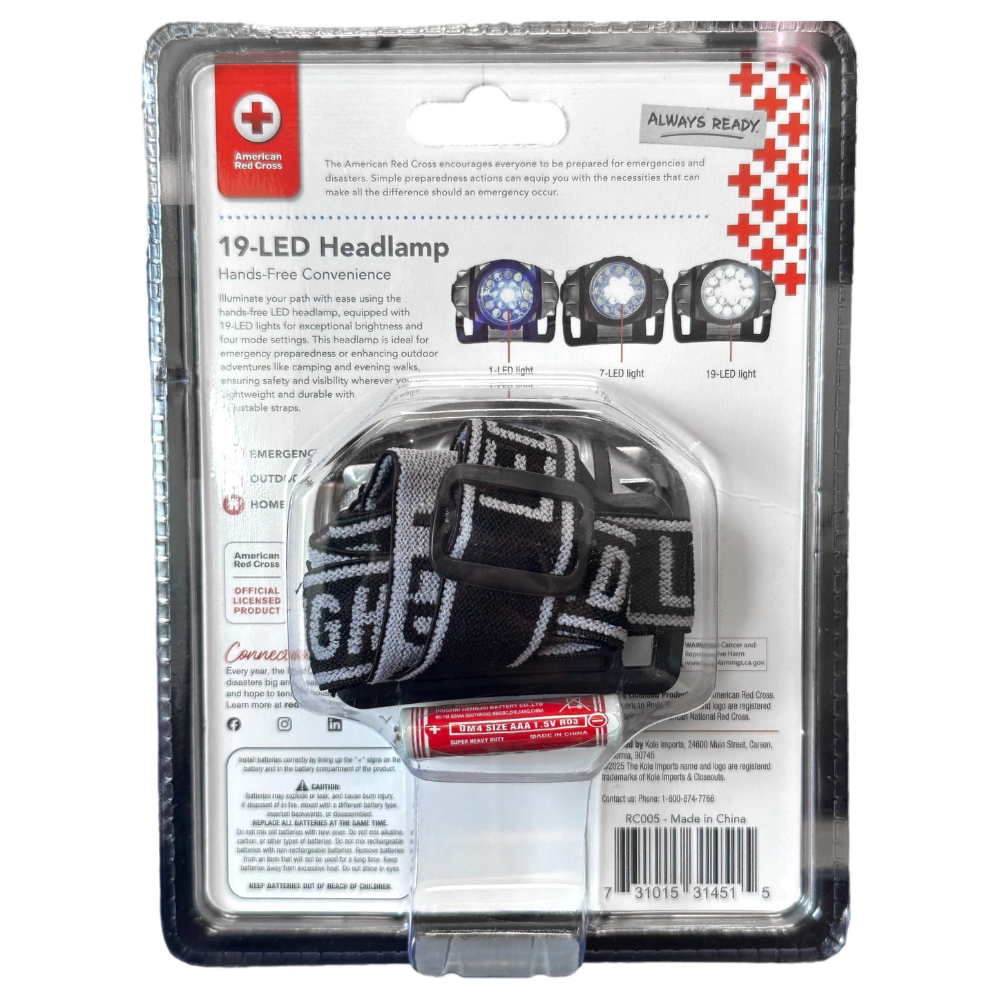 SINGLE LED HEADLAMP