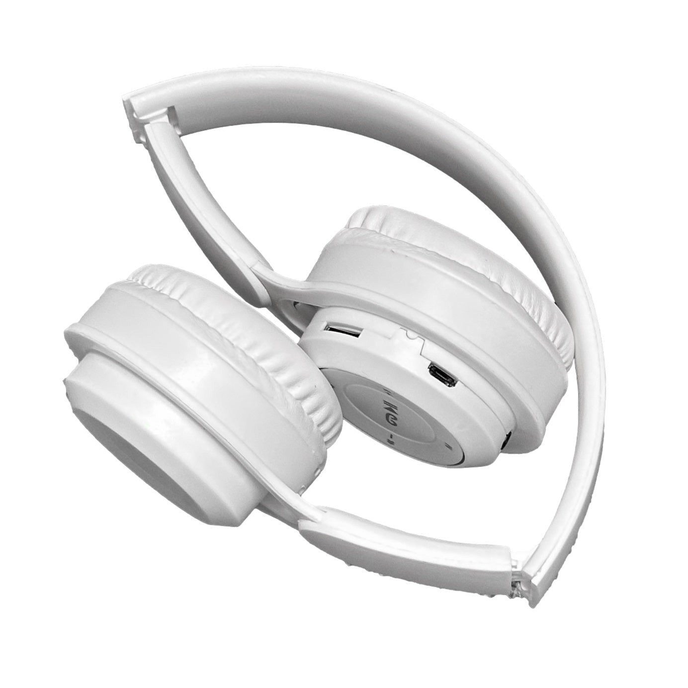 White, folded headphones.