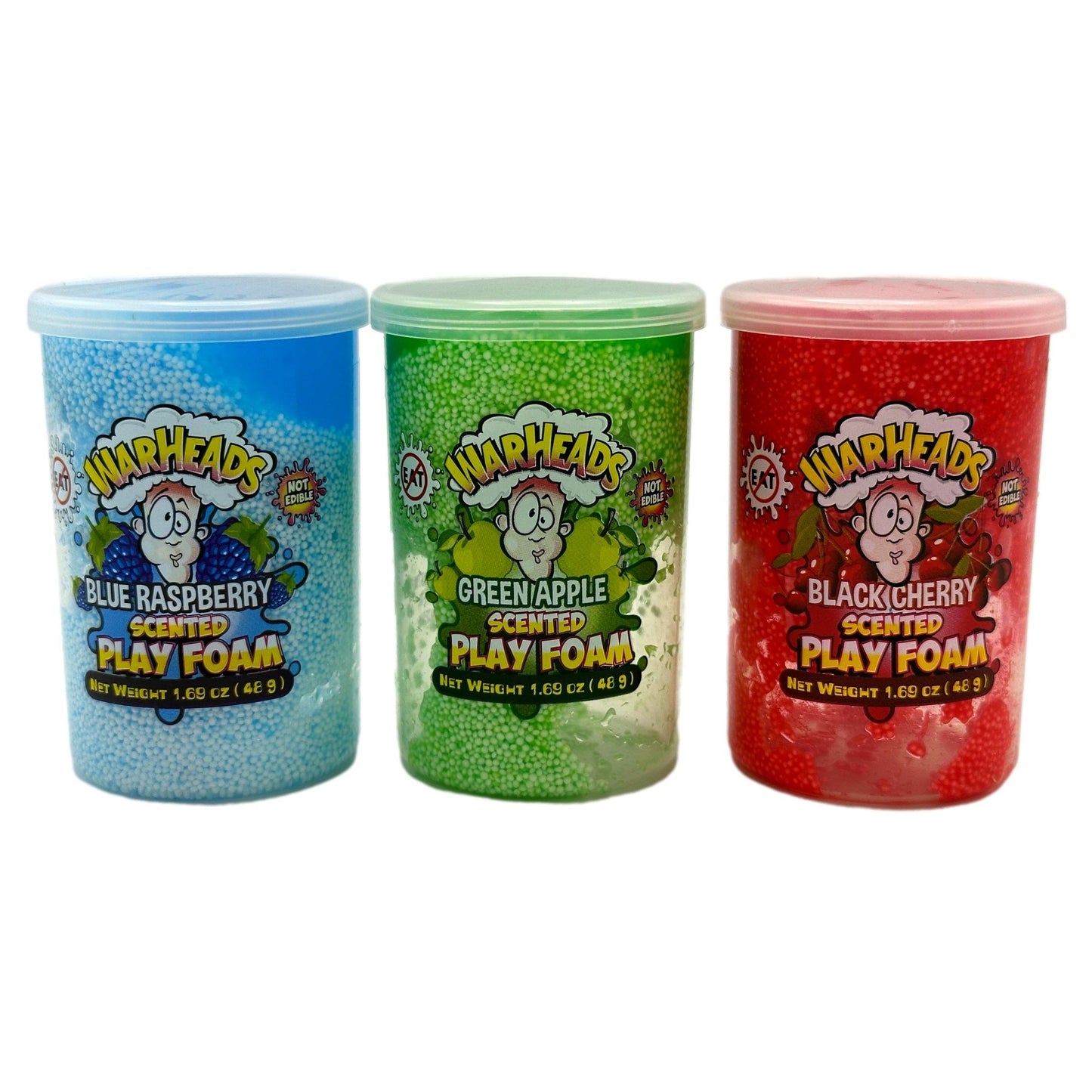 3 PC WARHEADS SCENTED PLAY FOAM