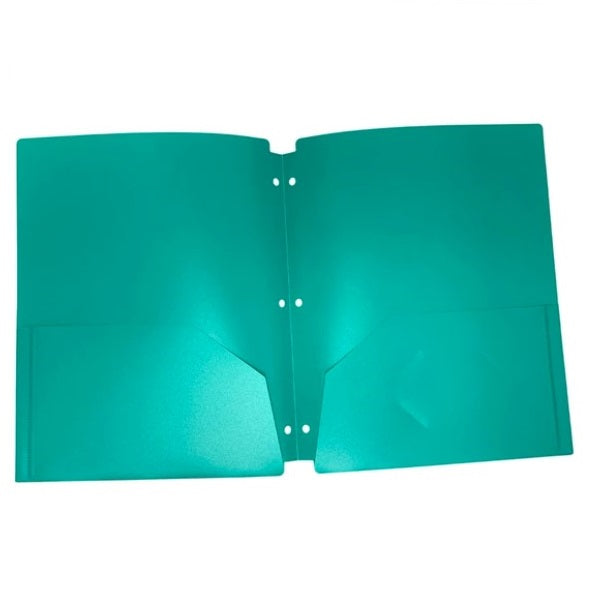 POLY 3 HOLE PORTFOLIO ASSORTED 2 POCKET