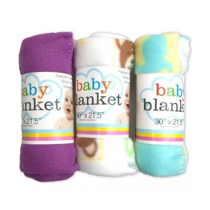FLEECE BABY BLANKET ASSORTED