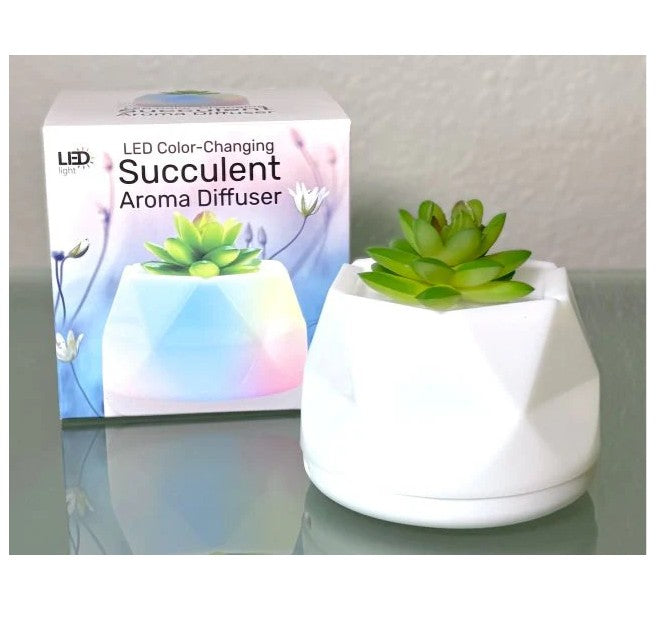 LED COLOR-CHANGING SUCCULENT AROMA DIFFUSER