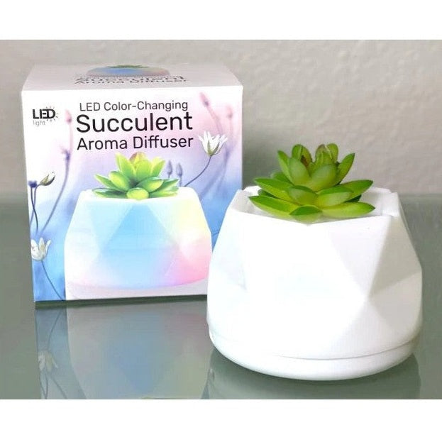 LED COLOR-CHANGING SUCCULENT AROMA DIFFUSER