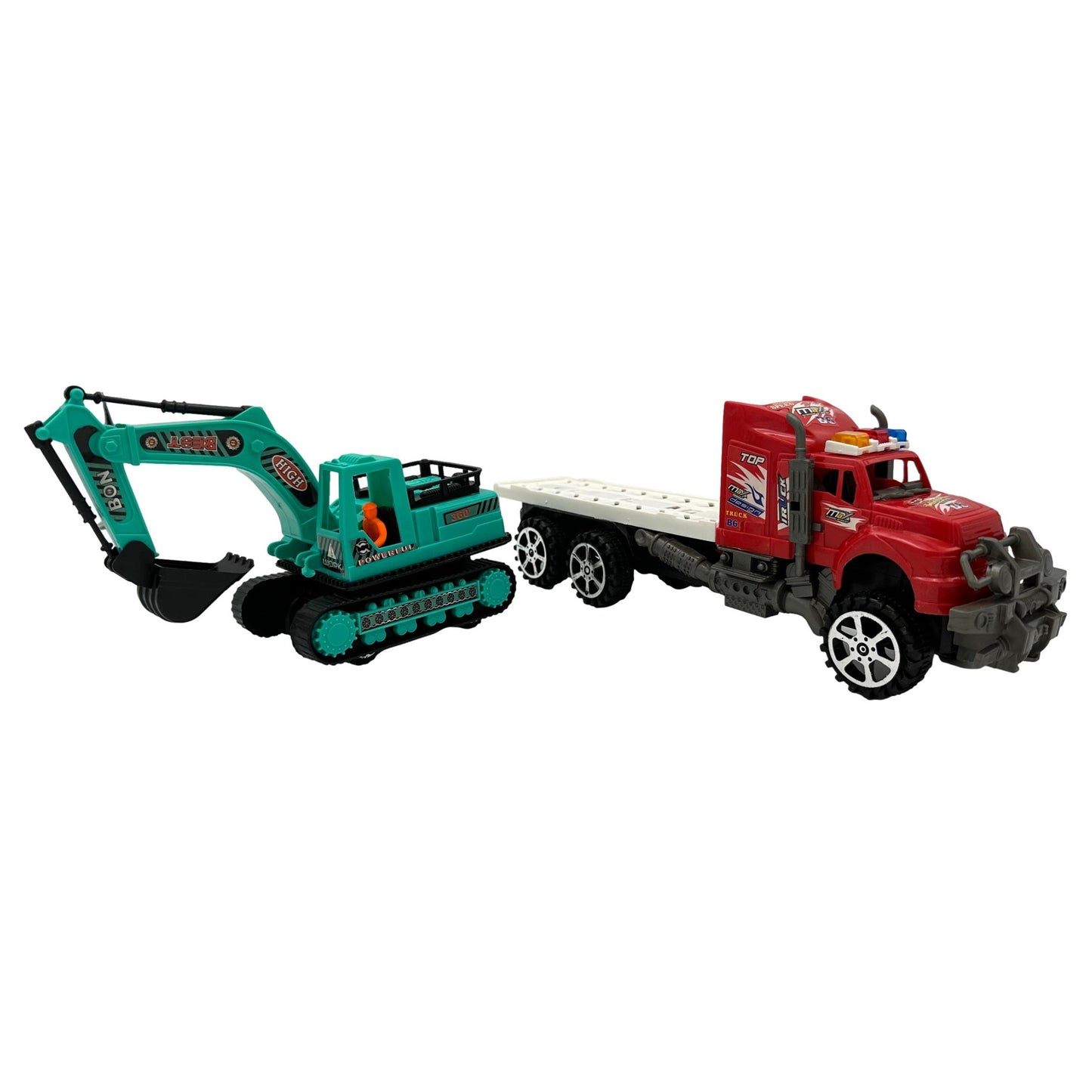 TRAILER TRUCK AND EXCAVATOR FRICTION POWERED