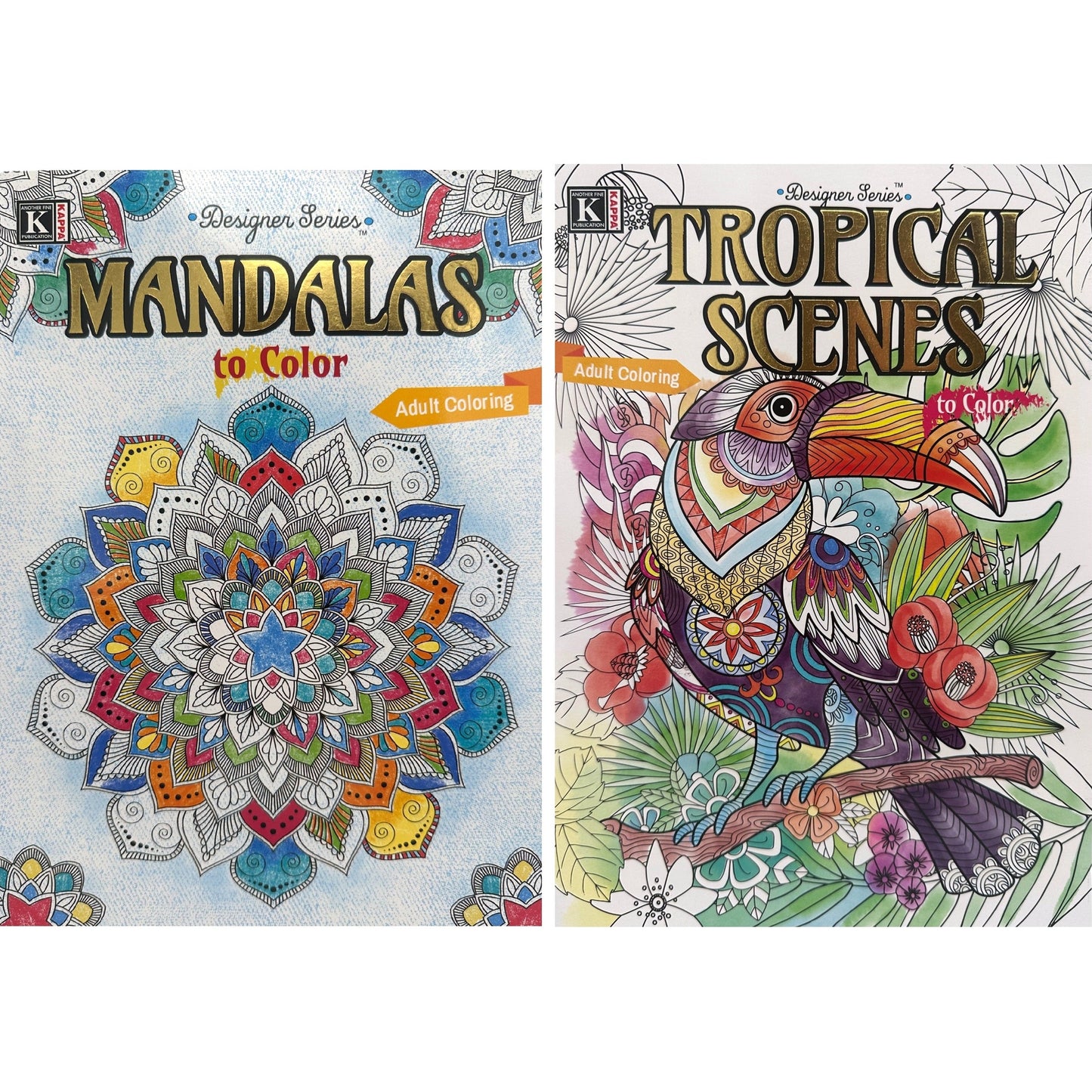 DESIGNER SERIES COLORING BOOK ASSORTED