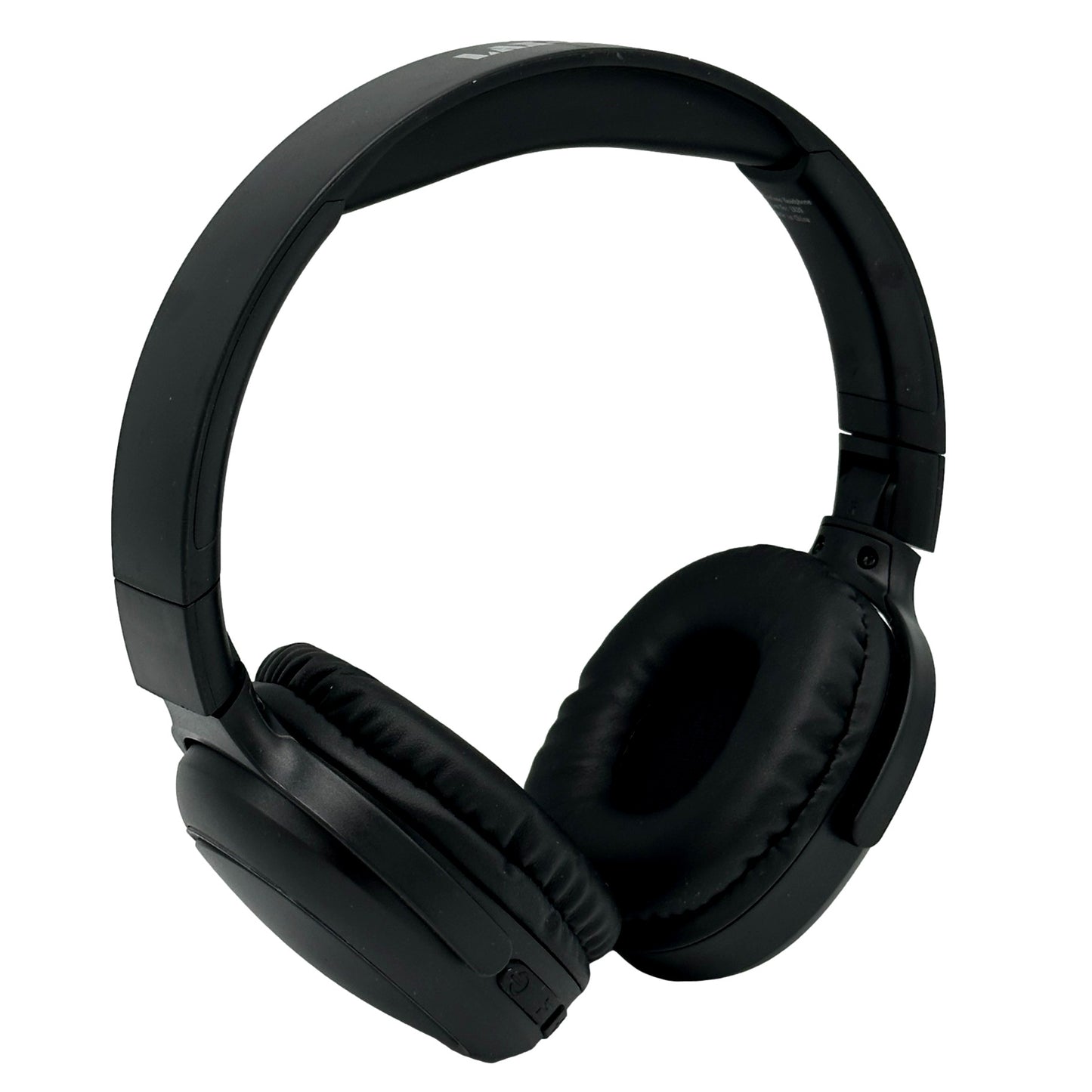 Black wireless headphones.
