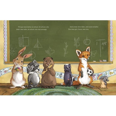 Illustration of anthropomorphic animals in a classroom setting.