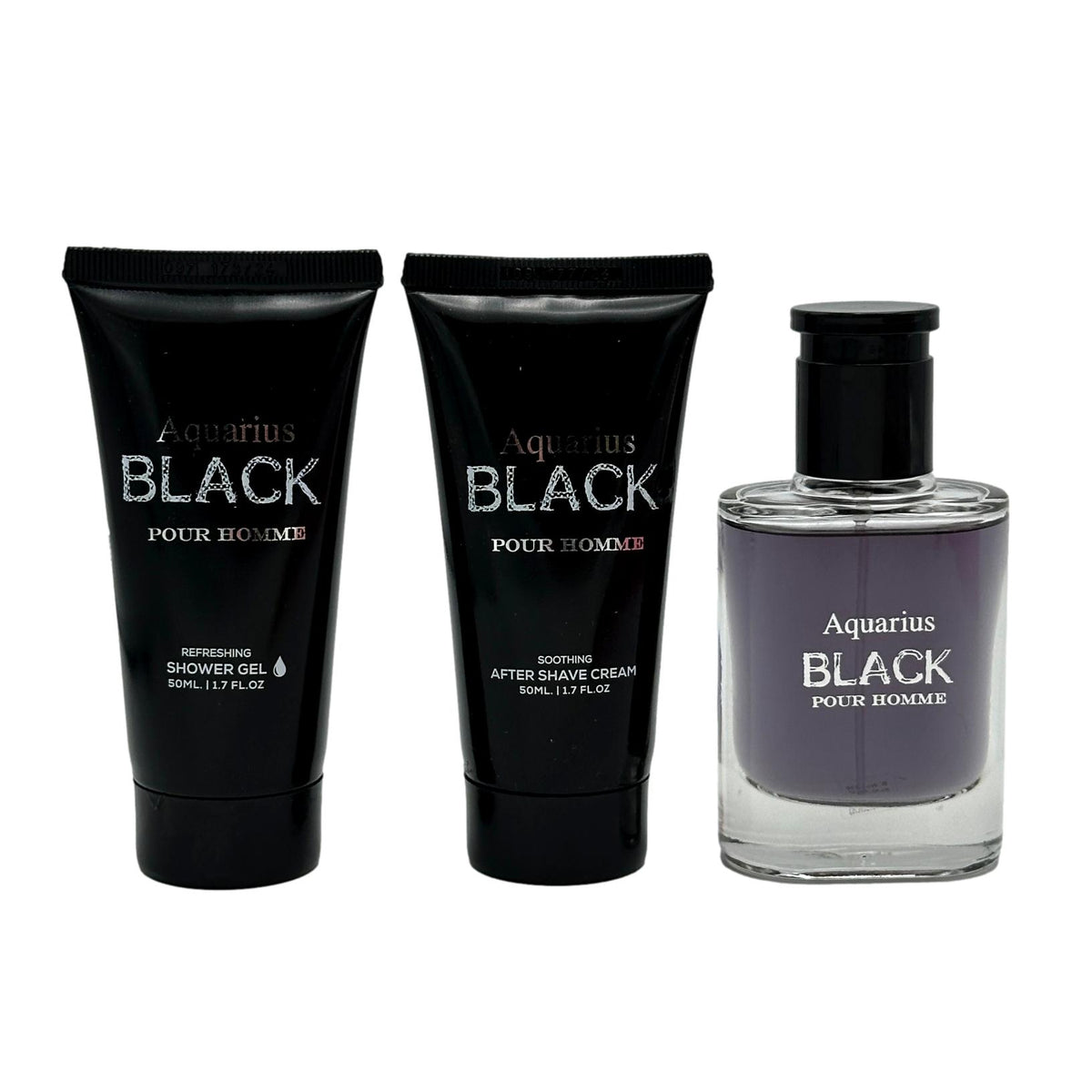 BOY'S 4 PC BATH & BODY GIFY SET - AQUARIUS BLACK