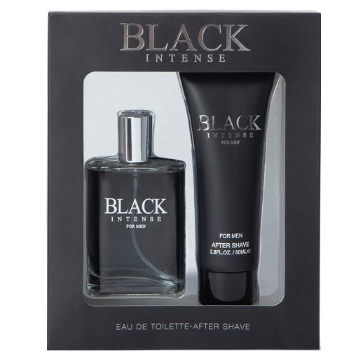 Black Intense cologne and aftershave boxed gift set.