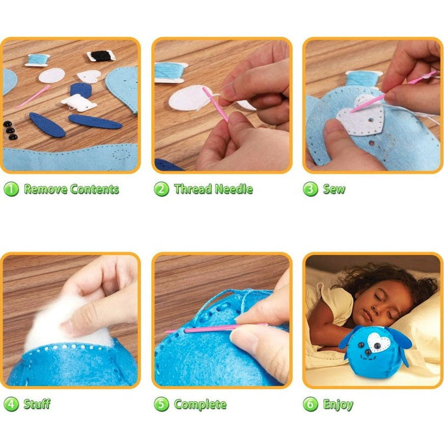 SEW STUFFED DOG CRAFT KIT