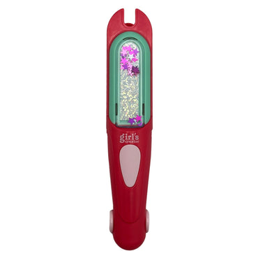 Red and green "Girl's Creator" device with glitter and stars.