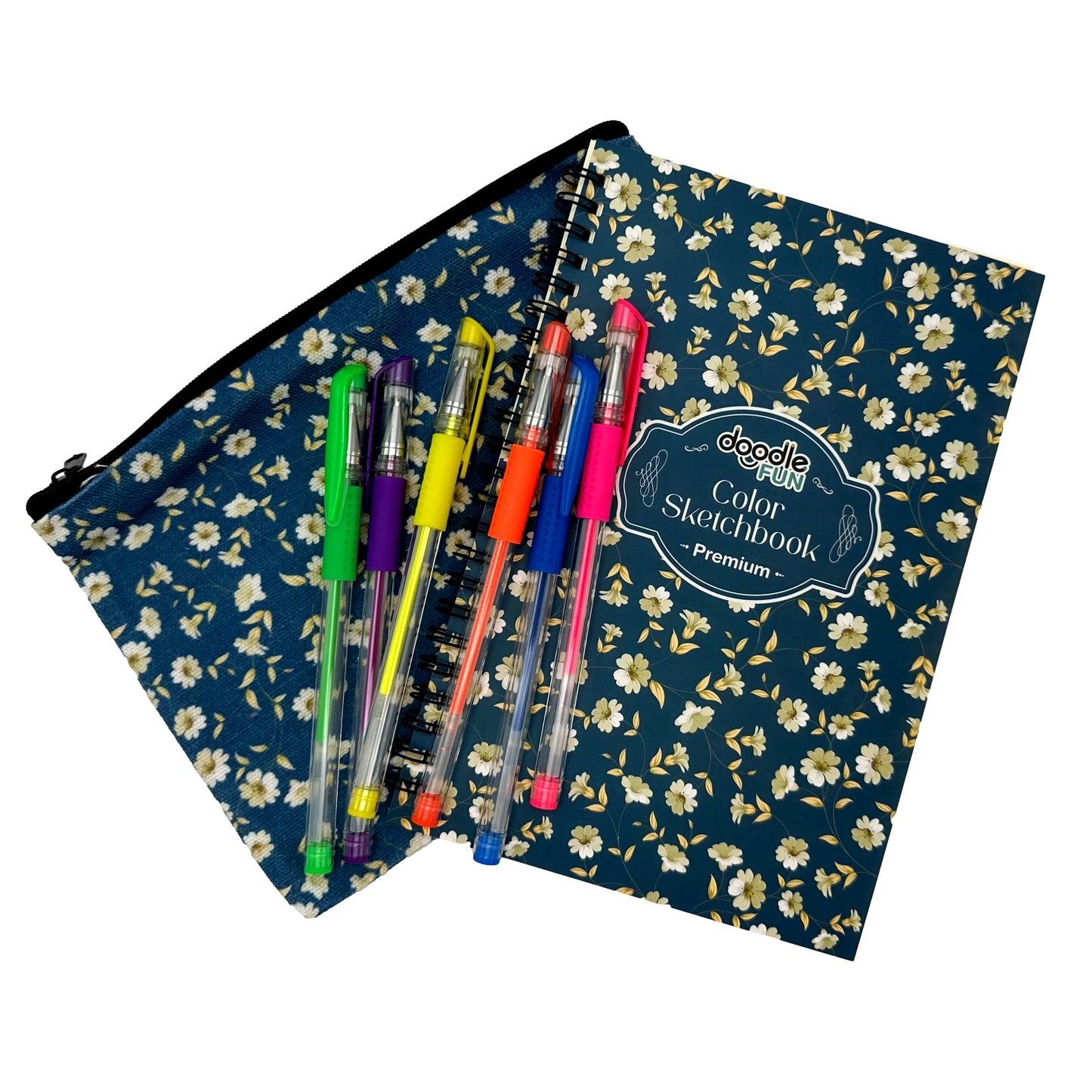 8 PC COLOR & SKETCH POUCH KIT ASSORTED